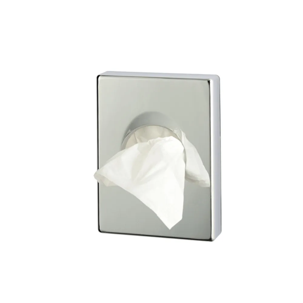 Dispenser per Sacchetti Igienici Medial International - 9,8x2,5x13,8 cm - 130002 (Argento Cromato)