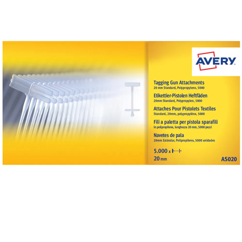 Fili Standard per Sparafili Avery - 2 cm - AS020 (Trasparente Conf. 5000)