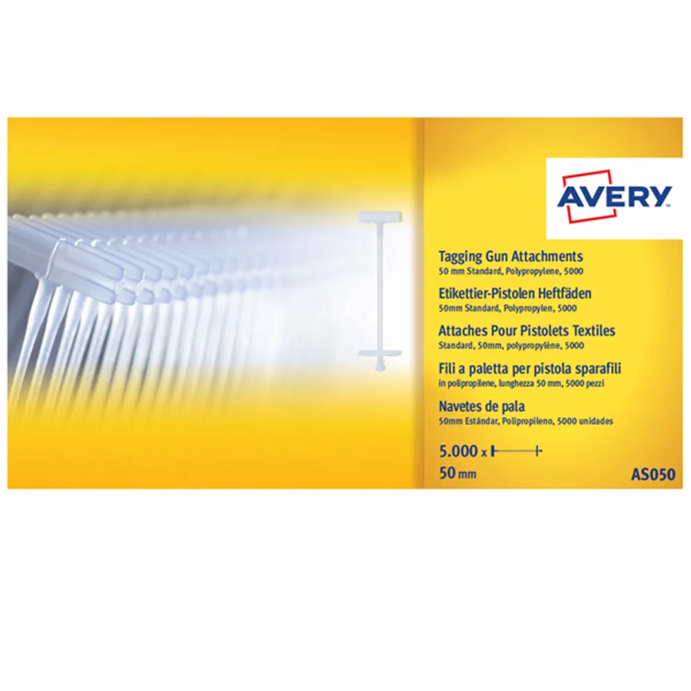 Fili Standard per Sparafili Avery - 4 cm - AS040 (Trasparente Conf. 5000)