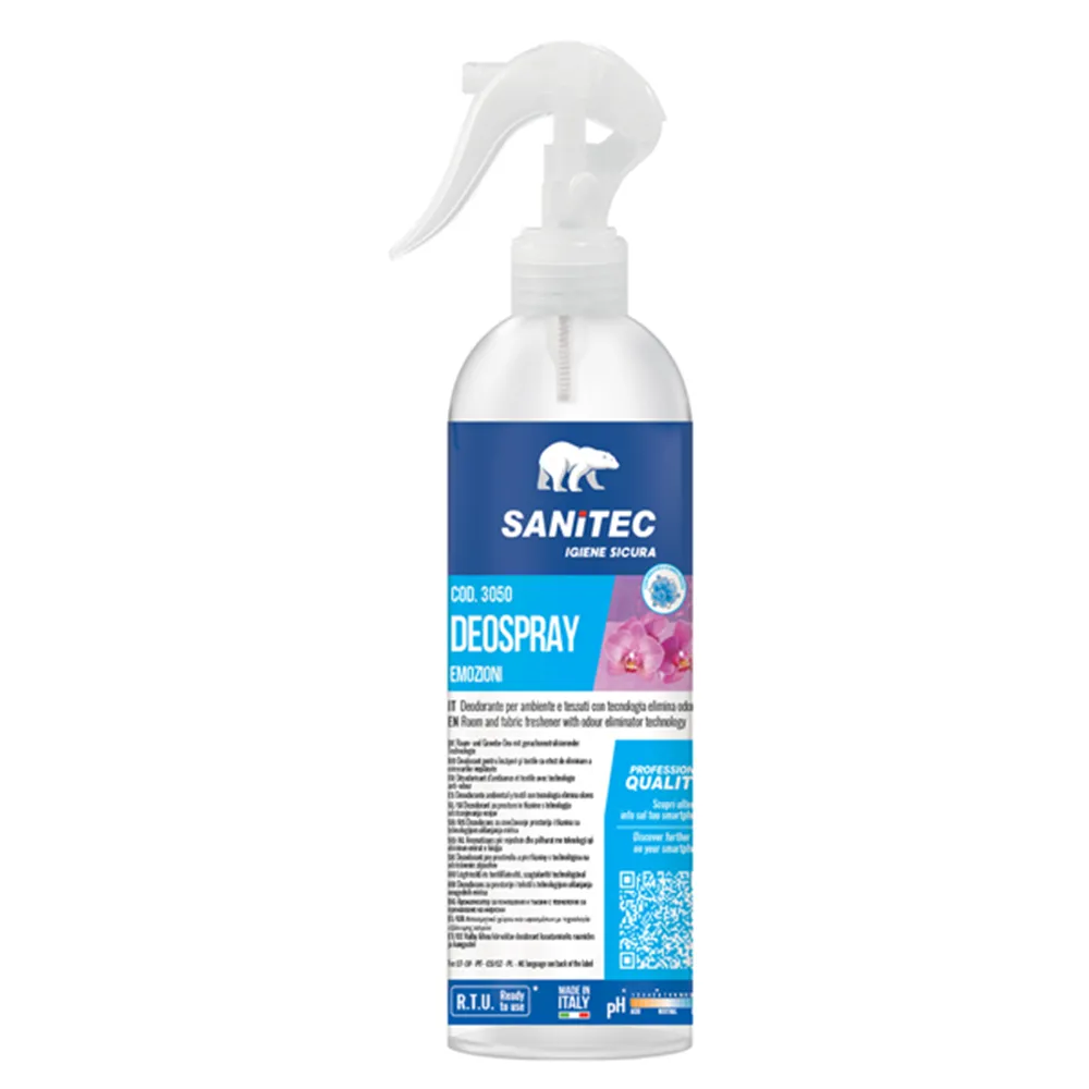Deodorante Deo Spray Sanitec - 300 ml - 3050 (Emozioni Fiorite)