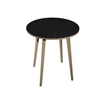 Tavolo Riunioni Alto Woody Artexport - Rotondo - Diametro 100 cm - 6410-DKD-8C (Rovere e Bianco)