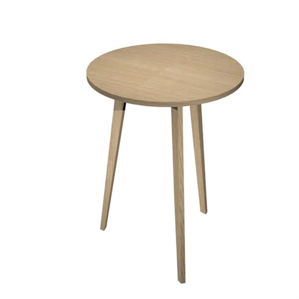Tavolo Riunioni Alto Woody Artexport - Rotondo - Diametro 80 cm - 6408-DKD-C (Rovere)