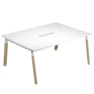 Tavolo Riunioni Woody Artexport - 160x120 cm - W-SOL-TR-3-AM (Bianco e Rovere)