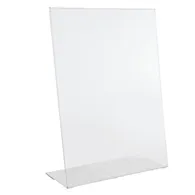 Portadepliant da Tavolo a L Lebez - 10,5x15 cm - 80986 (Trasparente Conf. 6)