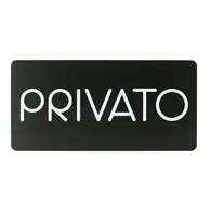 Pittogramma Adesivo Studio-T - Privato - 32,5x16 cm - PR26-PR (Bianco su Nero)