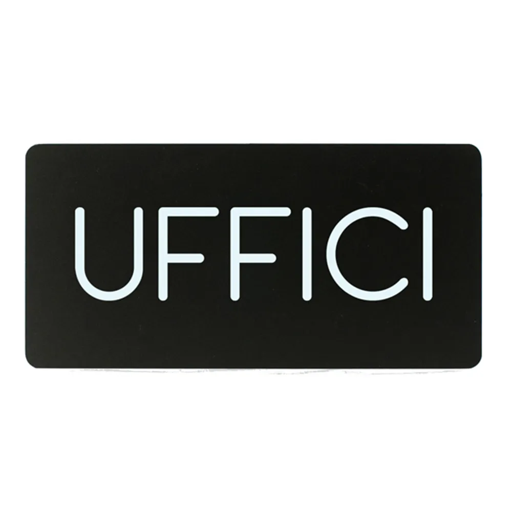 Pittogramma Adesivo Studio-T - Uffici - 32,5x16 cm - PR25-UF (Bianco su Nero) Pittogramma Adesivo Studio-T - Uffici - 32,5x16 cm - PR25-UF (Bianco su Nero)