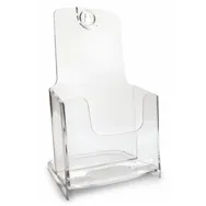 Portadepliant da Tavolo Arda - 1 Tasca - 1/3 A4 - 70A61 (Trasparente)