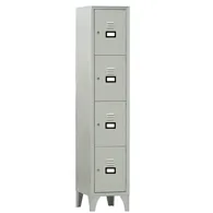Armadio Casellario in Metallo Fasma - 4 Vani - 35x50x180 cm - 170/04/S (Grigio)