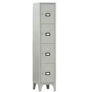 Armadio Casellario in Metallo Fasma - 4 Vani - 35x50x180 cm - 170/04/S (Grigio)