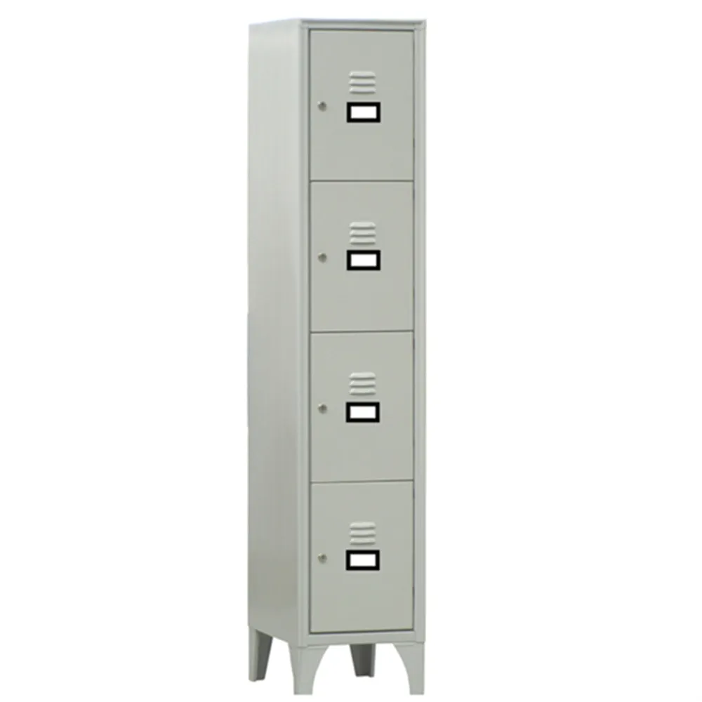 Armadio Casellario in Metallo Fasma - 4 Vani - 35x50x180 cm - 170/04/S (Grigio)