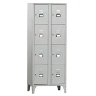 Armadio Casellario in Metallo Fasma - 8 Vani - 70x50x180 cm - 170/08/S (Grigio)