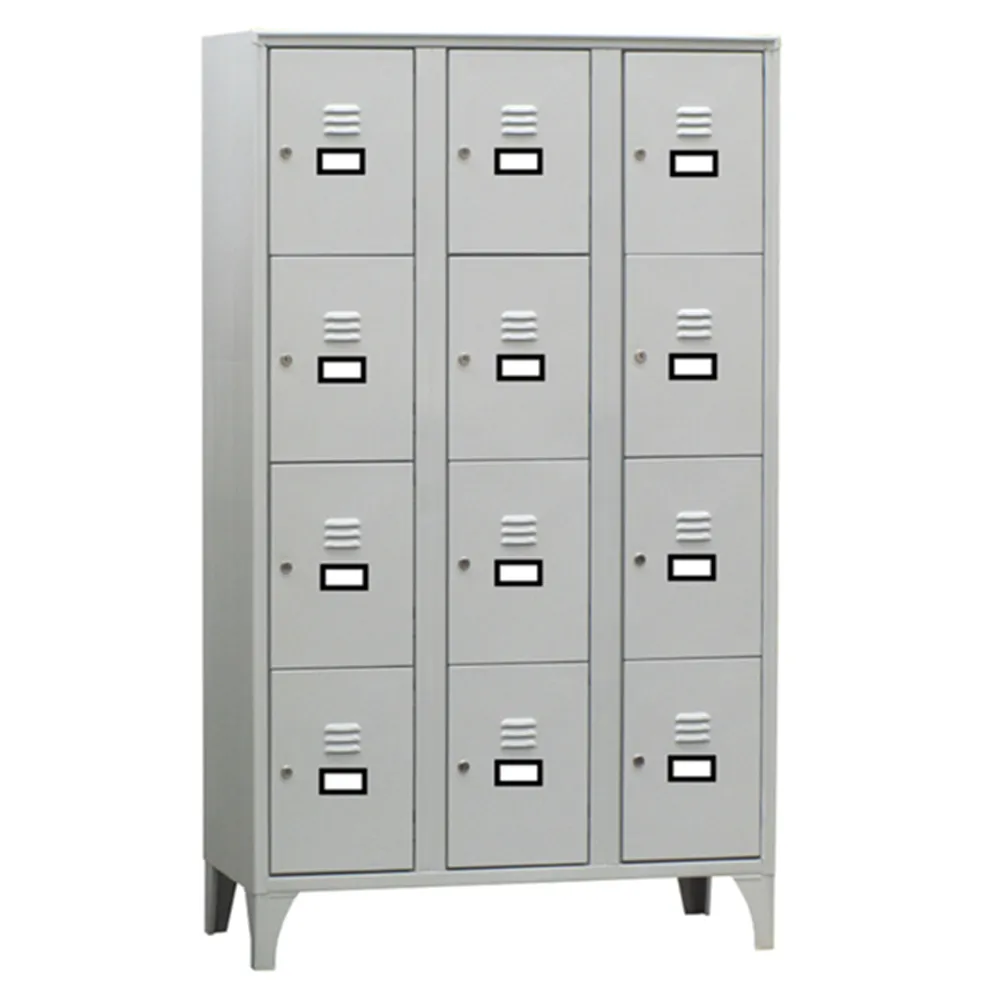 Armadio Casellario in Metallo Fasma - 12 Vani - 105x50x180 cm - 170/12/S (Grigio)
