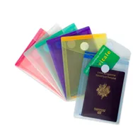 Busta con Bottone in Velcro Djois Tarifold - PPL - 11,4x15,8 cm - B510249 (Assortiti Trasparenti Conf. 6)