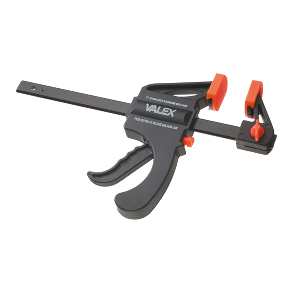 Strettoio Reversibile a Sgancio Rapido Valex - Apertura 10 cm - 1454625 (Nero e Arancione)