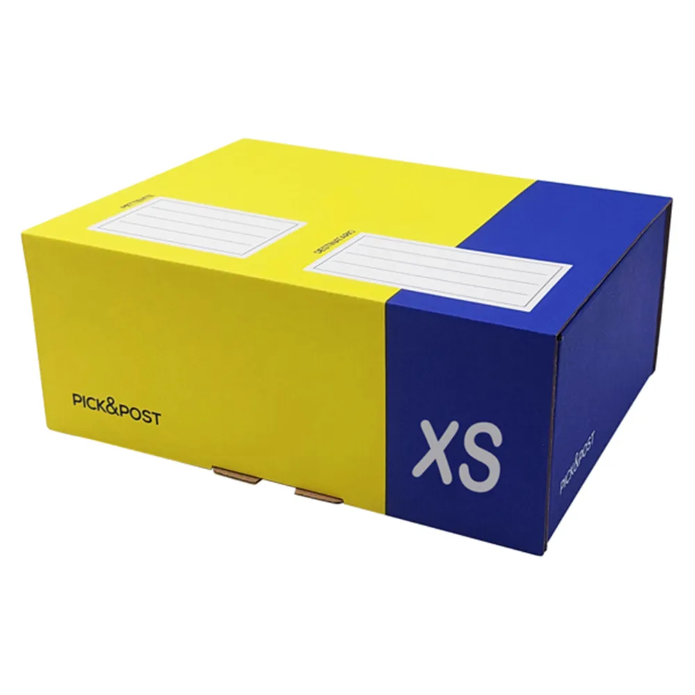 Scatola Automontante Pick&Post XS Blasetti - 34x24x6 cm - 0261 (Giallo e Blu)