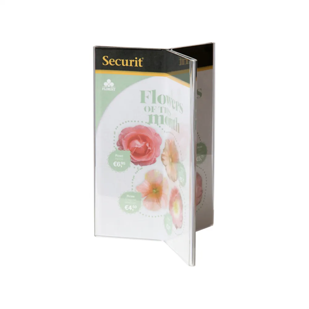 Portamenù da Tavolo a Y Securit - A6 - PFT-ACY-A6 (Trasparente)