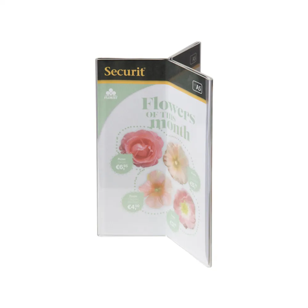 Portamenù da Tavolo a Y Securit - A5 - PFT-ACY-A5 (Trasparente)