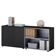 Mobile Basso a Giorno Prestige Artexport - 162,8x43x81,4 cm - 930C-8 (Nero Venato)