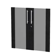 Ante in Vetro per Mobile Basso a Giorno Prestige Artexport - 80x77 cm - 91068M-8 (Nero Venato)