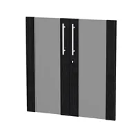 Ante in Vetro per Mobile Basso a Giorno Prestige Artexport - 80x77 cm - 91068M-8 (Nero Venato)