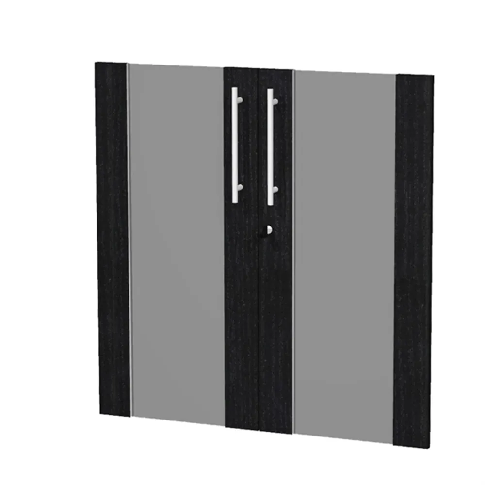 Ante in Vetro per Mobile Basso a Giorno Prestige Artexport - 80x77 cm - 91068M-8 (Nero Venato)