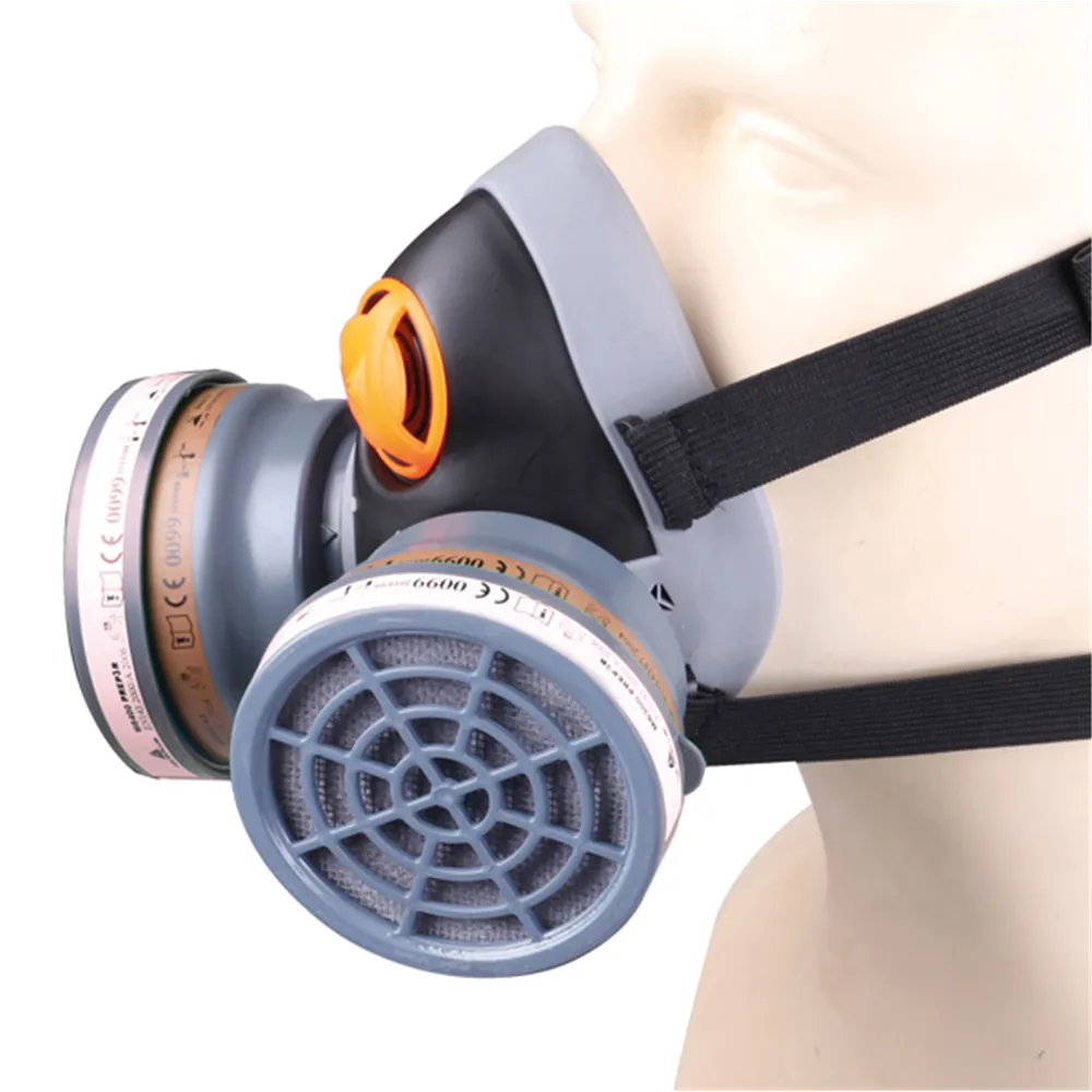 Semimaschera M6400 Spray Kit Delta Plus - 2 Filtri A2 e 2 Filtri P3 - M6400EA2P3R (Grigio e Nero)