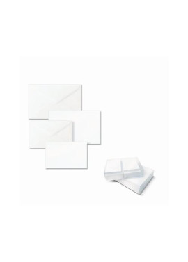 Biglietti e Buste Ellebi Sadoch - Bristol - 7,5x11 cm - 8304 (Bianco Conf. 100)