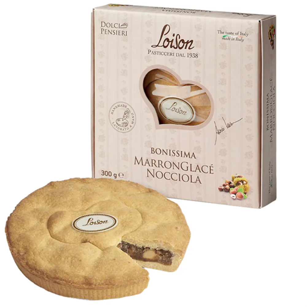 Torta Bonissima Loison - Marronglacé e Nocciola - 592 (Conf. 300 g)