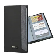 Portabiglietti da Visita in Tessuto City Time - 12x23 cm - 61510 (Grigio)