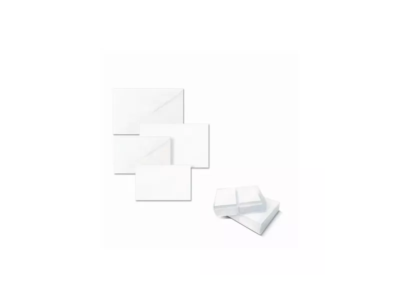 Biglietti e Buste Ellebi Sadoch - Bristol - 9x14 cm - 8309 (Bianco Conf. 100)