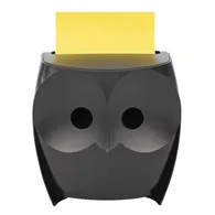 Dispenser per Post-it Super Sticky Z-Notes OWL-330 3M - 76x76 mm - 7100322315 (Gufo Nero)