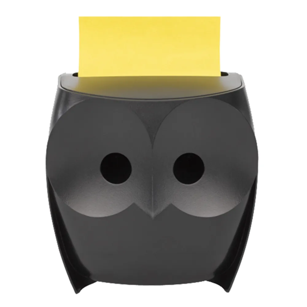 Dispenser per Post-it Super Sticky Z-Notes OWL-330 3M - 76x76 mm - 7100322315 (Gufo Nero)