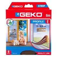Guarnizione Adesiva per Isolamento Strip Geko - Fessura 1-3,5 mm - 6 m - 1000/3 (Marrone)
