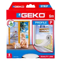 Guarnizione Adesiva per Isolamento Strip Geko - Profilo P - 6 m - 1000/9 (Bianco)