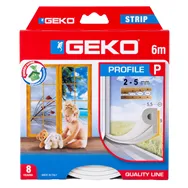 Guarnizione Adesiva per Isolamento Strip Geko - Profilo P - 6 m - 1000/9 (Bianco)