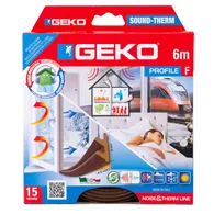 Guarnizione Adesiva per Isolamento Sound-Therm Geko - Profilo F - 6 m - 3300/4 (Marrone)