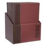 Portamenù Trendy Securit - 34x24 cm - MC-BOX-TRA4-WR (Bordeaux Conf. 20)