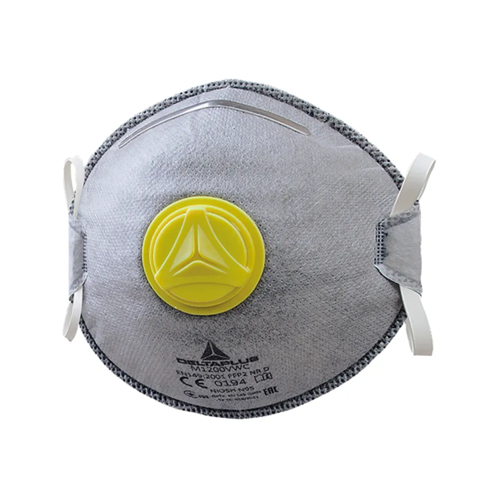 Mascherina FFP2 con Valvola Delta Plus - per Vapori Organici - M1200VWC (Grigio Conf. 10)