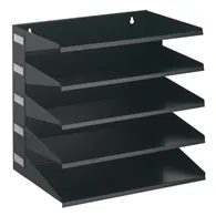 Portadocumenti Sorter Rack Durable - 33x36x25 cm - 5 Scomparti - 3360-01 (Nero)