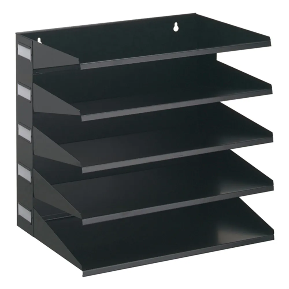 Portadocumenti Sorter Rack Durable - 33x36x25 cm - 5 Scomparti - 3360-01 (Nero)
