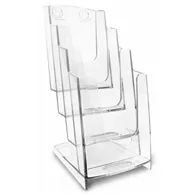 Portadepliant da Tavolo Arda - 3 Tasche - 1/3 A4 - 70A64 (Trasparente)