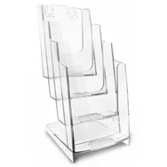 Portadepliant da Tavolo Arda - 3 Tasche - 1/3 A4 - 70A64 (Trasparente)