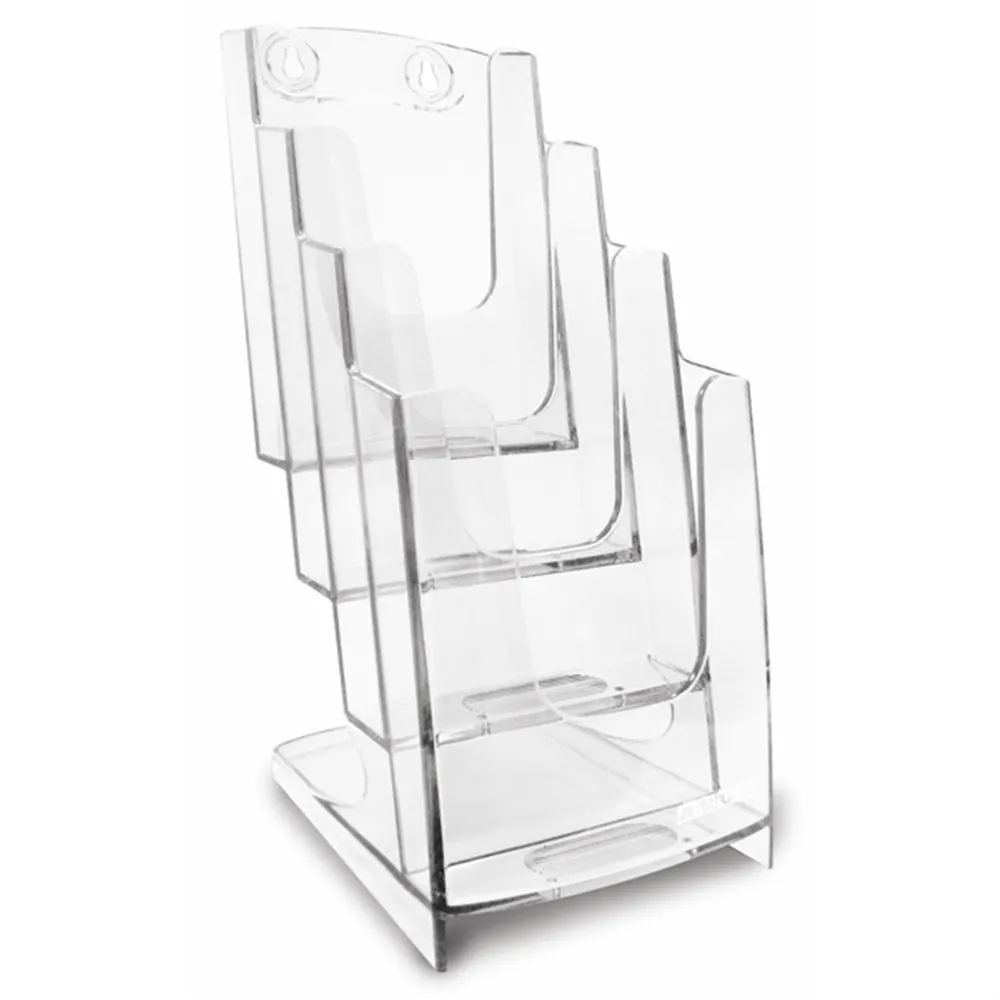 Portadepliant da Tavolo Arda - 3 Tasche - 1/3 A4 - 70A64 (Trasparente)