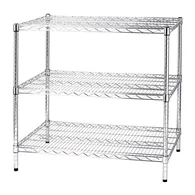 Scaffalatura in Filo d'Acciaio Serena Group - 60x90x90 cm - 3 Ripiani - 3X609090 (Acciaio)
