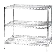 Scaffalatura in Filo d'Acciaio Serena Group - 60x90x90 cm - 3 Ripiani - 3X609090 (Acciaio)