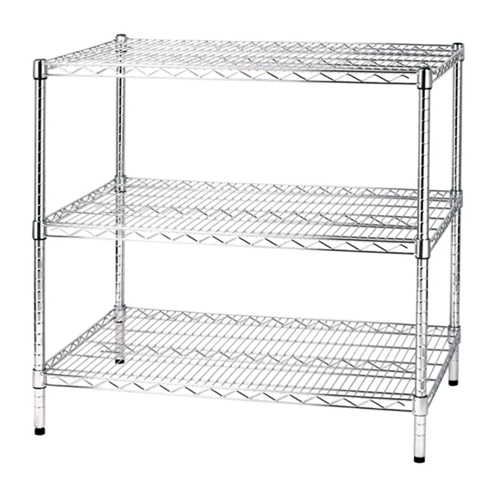 Scaffalatura in Filo d'Acciaio Serena Group - 60x90x90 cm - 3 Ripiani - 3X609090 (Acciaio)