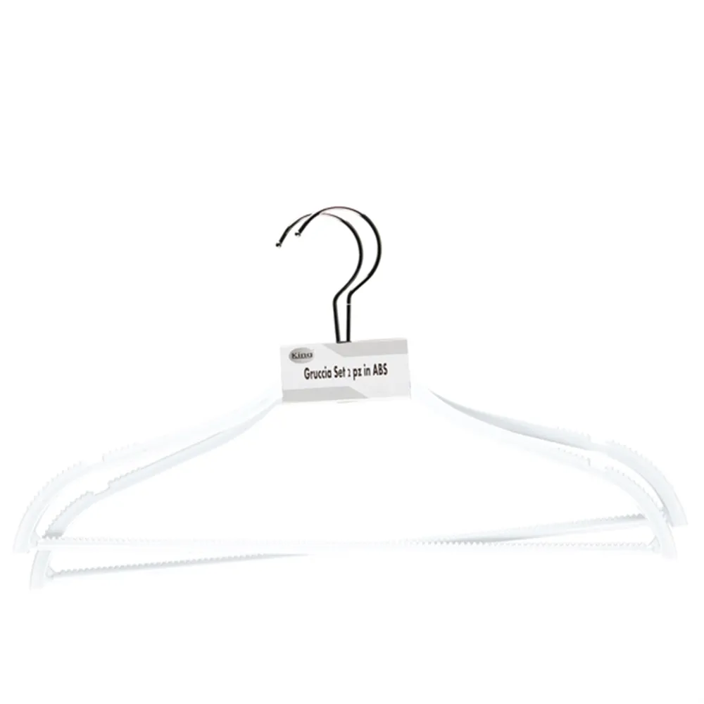 Gruccia Appendiabiti in Plastica King Collection - G1780041/B (Bianco Conf. 2)