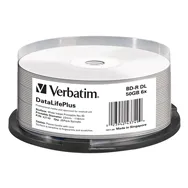 DVD Blu Ray Verbatim - BD-R - 50 GB - Printable - Spindle - 43749 (Conf. 25)