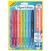 Penna con Doppia Punta Sintetica Flair Nylon Paper Mate - 1 mm - 2199386 (Assortiti Conf. 8)