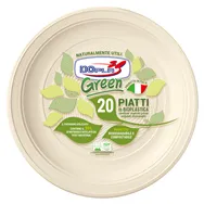 Piatto Fondo Biodegradabile DOpla - 22 cm - 40034 (Avorio Conf. 20)